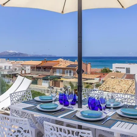 Feriehus Sunny Townhouse With Terrace In Son Serra *