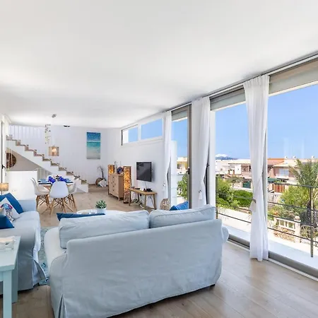 Sunny Townhouse With Terrace In Son Serra Feriehus *